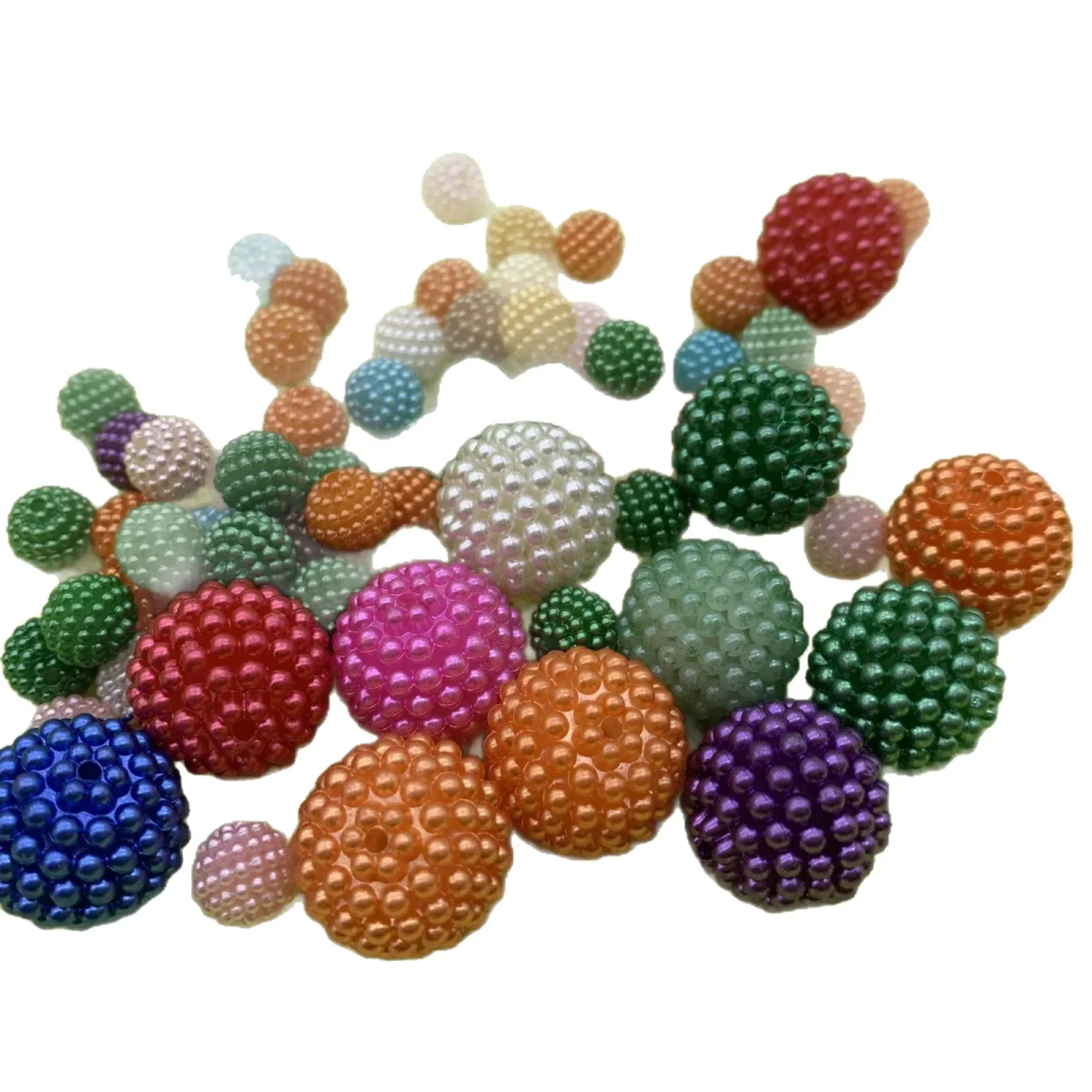 Trending DIY Beaded Handbag Detachable Assembly Bayberry ABS Straight Hole Colorful ABS Lucite Beads Acrylic Pearls - Image 5