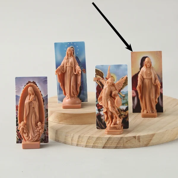 Mecrt Catholic Ornament Our Lady of Jesus Christian Icon Decoration Portrait Guadalupe Colorful Plastic Decoration