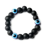 Evil Eyes Bracelets Devil Blue Eye Medusa's Eye Wood Beads Hand String Protection Good Luck Amulet Turkish Bracelet Jewelry - Image 6