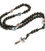 Plastic Rosary Religious Cross 10mm Beads Catholic Rosaries Gilding Jewelry Necklaces Holy Communion Engagement Gift