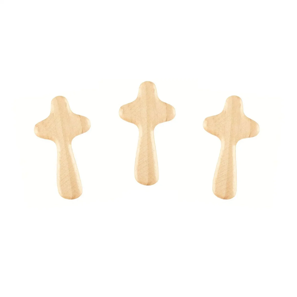 Natural Wooden Catholic Crosses Charm Crafts Pendant Easter Gift Prayer for Christianity Pine Wood Holding Prayer Sacred Objects - Image 3