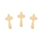 Natural Wooden Catholic Crosses Charm Crafts Pendant Easter Gift Prayer for Christianity Pine Wood Holding Prayer Sacred Objects - Image 3