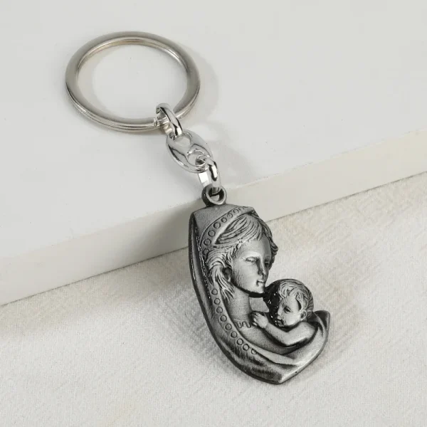 Factory Direct DIYMetal Jewelry Parts Virgin Mary Pendant Keychain Hanging Accessories Alloy