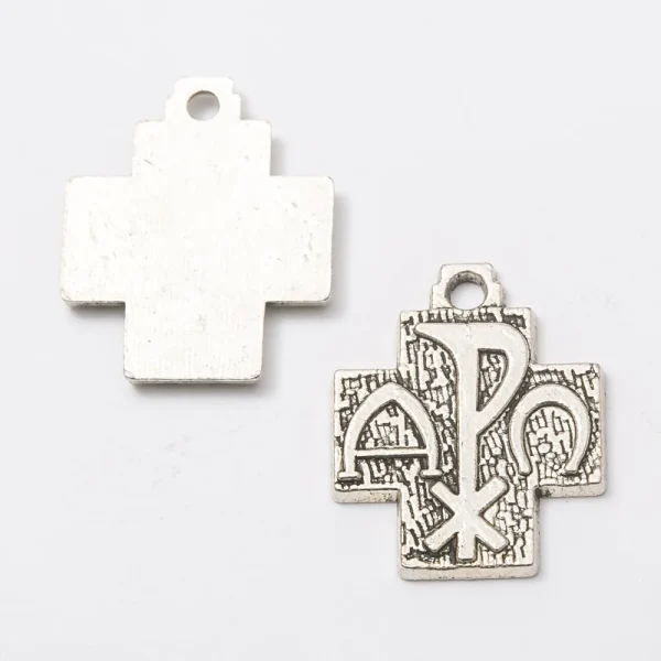 Antiqued Alpha Cross Pendant 20mm*16mm Religion Cross Pendant
