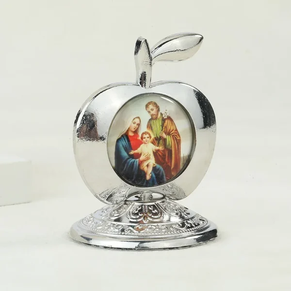 Catholic Theme Retro Religious Mary and Angel Oval Home Decorations Desktop Office Crafts Ornaments