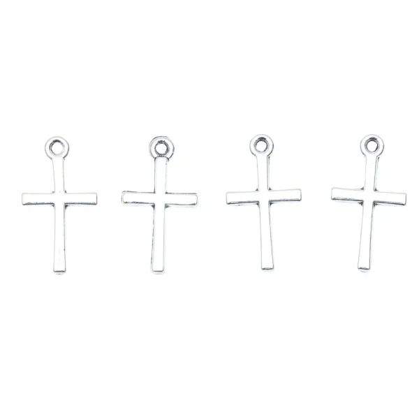 Retro Catholicism Religious Zinc Alloy Classic Charms for Making Cross Gift Couple Pendants Supplies Handmade Accessorie