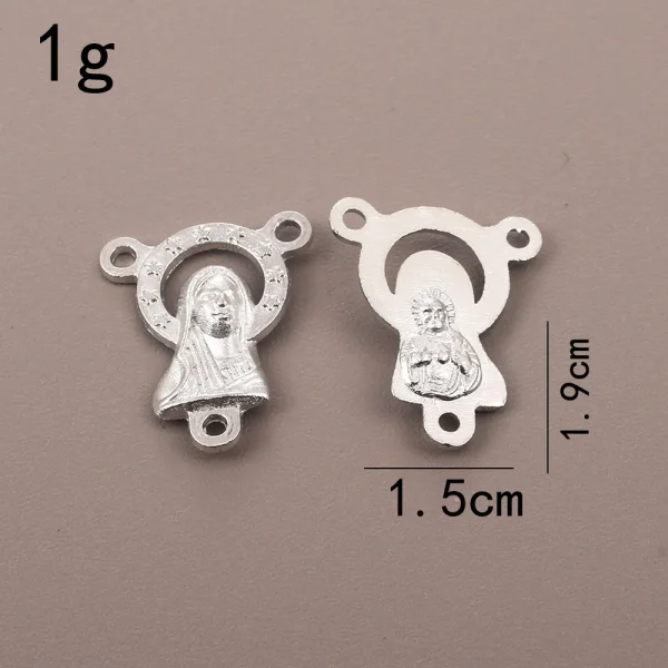 Oval tee pendant, wholesale from manufacturers, cross-border supply, retro metal jewelry pendant, rosary necklace pendan
