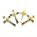 4.5*7.6cm Religious Accessories Jesus Christ Crucifix Pendant for Rosary Prayer Beads Necklace Pendant Accessories - Image 4