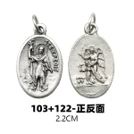 Mecrt Best Seller 2.2cm Double Sided Religious Pendant Saint Experdee + Guardian Angel Hot Jewelry Made of Alloy - Image 3