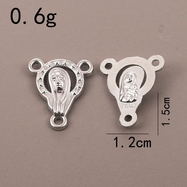 Oval tee pendant, wholesale from manufacturers, cross-border supply, retro metal jewelry pendant, rosary necklace pendan