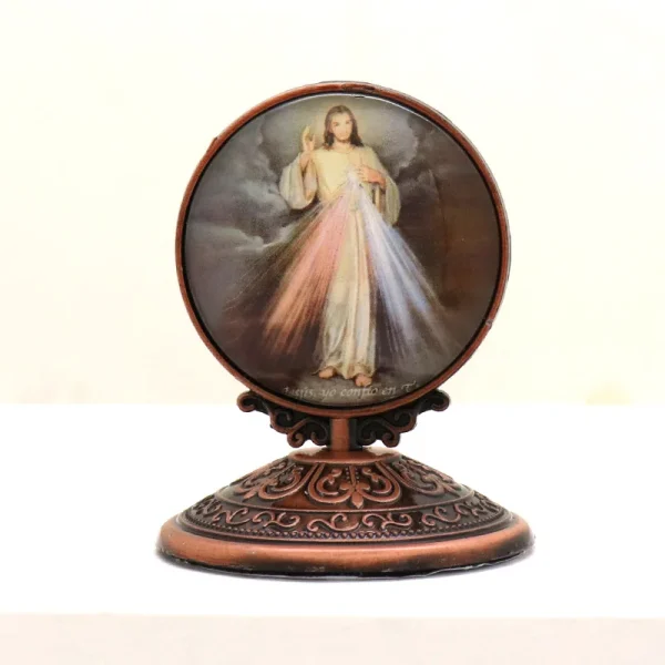 Christian Religion Decoration Alloy Angel Guadalupe Virgin Mary Catholic Jesus Heart Church Statue Home Decoration