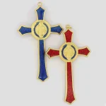 Mecrt Catholic Crucifix 11.5*7cm Metal Enamel Cross Jesus Christ Bitterness Religion Prayer Decoration Big Colorful Pendant Gift - Image 6