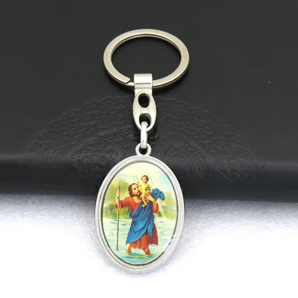Car Bag Keychain Pendant Necklace Jewelry Epoxy Resin Zinc Alloy Picture Journey Chris Figure Small Accessories