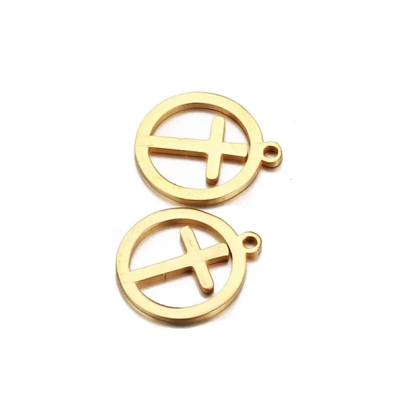 Charms Cross Cut Out Tibetan Silver Color Pendants Antique Jewelry Making DIY Handmade Craft