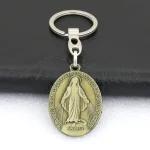 Catholic Religious Blessed Virgin Mary Keychain Metal Jewelry Accessories Our Lady of Aparecida Christian Devotional Keychains - Image 5