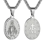 Christian Cross Pendant Necklace Stainless Steel Jesus Accessories Wholesale of Men's Women's Jewellery - Image 2