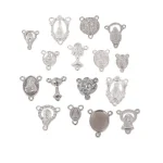 Oval tee pendant, wholesale from manufacturers, cross-border supply, retro metal jewelry pendant, rosary necklace pendant. - Image 5