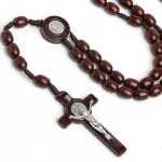 Mecrt Catholic Rosary Prayer Beads Acrylic 8*10mm Elliptical Bead Religious Necklace Jewelry Christianity Easter Church Gift - Image 5
