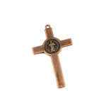 Crucifix Jewelry Accessories Cross for Catholic Rosary Antique Copper-plated Alloy DIY Jewelry Jesus Saint Benedict Exorcising - Image 5