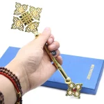 22*7cm Metal Plated Alloy 3D Custom Design Jerusalem Cross Rosary Religious Ornaments Holiday Decoration - Image 5
