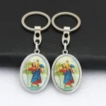 Car Bag Keychain Pendant Necklace Jewelry Epoxy Resin Zinc Alloy Picture Journey Chris Figure Small Accessories