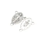 Wholesale Oval Three-way Pendant Vintage Metal Ornament Hanging Rosary Necklace Pendant - Image 2