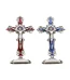 Mecrt Catholic Ornament Crucifix Enamel Cross Decorations Religious Prayer Jesus Figurine Metal Statues Cheap Gift