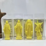 New Jesus Mary Resin Silicone Sculpture with Multi-color Luminous Style Religious Decoration - Image 4