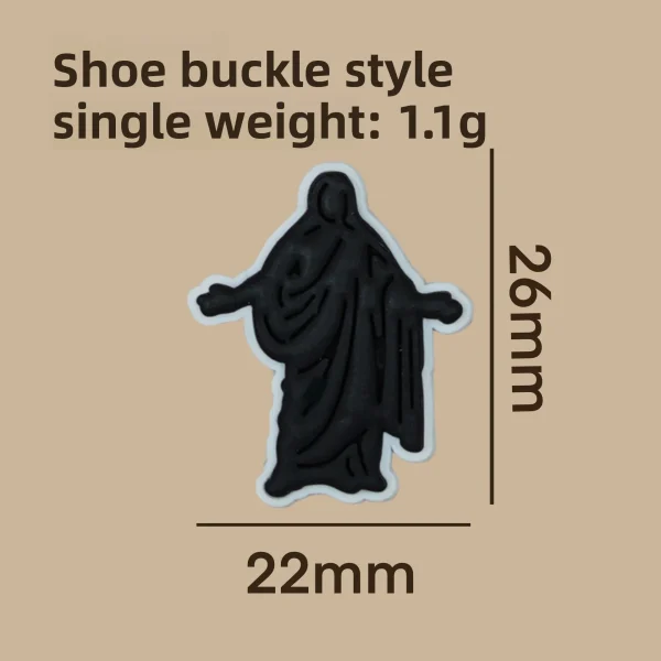 Cave Shoes PVC Soft Rubber Small Shoe Flower Buckle Beach Shoes Model 005 DIY Accessories
