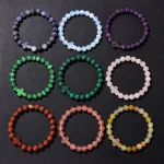 Winter Retro Cross Beads Bracelet Gem Versatile Multi-Color Pearl Beads Religious Style Trendy Gift for Bracelet - Image 3
