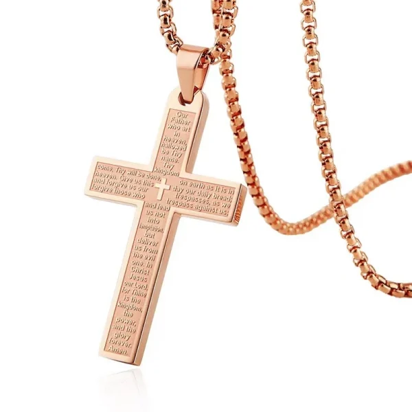 Wholesale Fashion New Style Stainless Steel Men Women Religious Cross Necklace Jewelry for Men Women