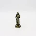 Catholic Statue Beckoning Ancient Green 3D Gold Metal Jewelry Ornaments Home Car Desktop Decorations Crafts Cross Figurine - Image 6