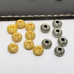 Mecrt HA17014 Retro Flying Saucer Beads for DIY Necklace Making Loose Separated Jewelry Components