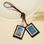 Mecrt Catholic Scapular Milan Cathedral Catholic Emblem Carmelite Scapular Religious Amulet Christmas First Communion Ceremony - Image 2