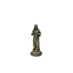 Catholic Statue Beckoning Ancient Green 3D Gold Metal Jewelry Ornaments Home Car Desktop Decorations Crafts Cross Figurine - Image 5