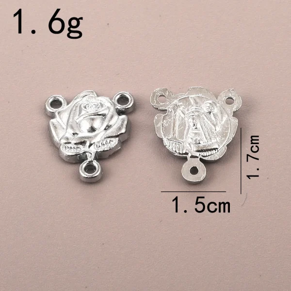 Oval tee pendant, wholesale from manufacturers, cross-border supply, retro metal jewelry pendant, rosary necklace pendan
