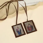 Mecrt Exquisite Handmade Pendants for Catholic Worship Religious Blessed Virgin Mary Scapular Jewelry Devotion Jesus Gifts - Image 2