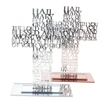 21cmJesus Cross Acrylic Scripture Home Decoration Catholic Bible Church Icon Decor Hail Mary - Image 4