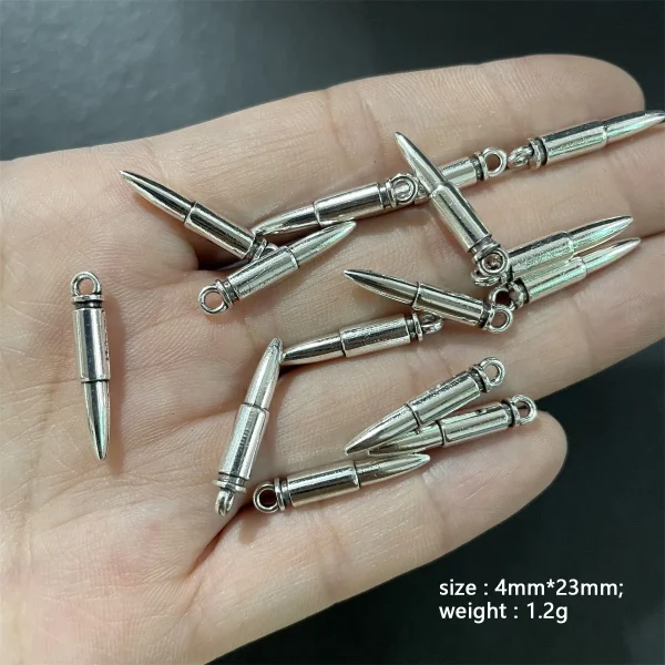 Alloy Electroplated Imitation Gold Silver Plant Pattern Tassel Pendant Earrings Hanging Ornaments Jewelry Bracelet Beads