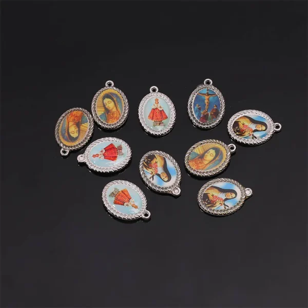Hot Selling Religious Handicraft Soft Enamel Alloy Cross Medal Wholesale Die Casting Jewelry Accessories for Catholic Pr