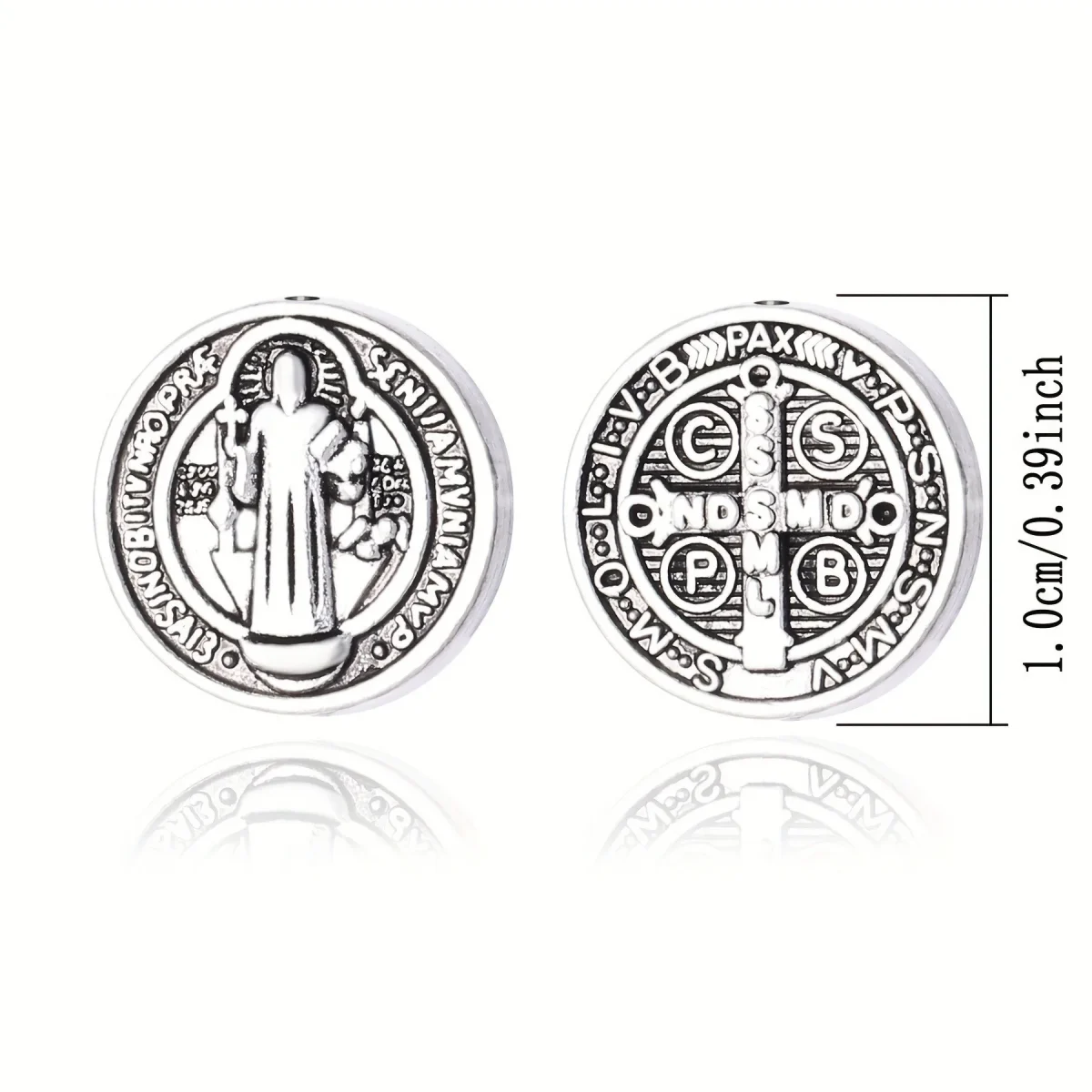 Vintage Alloy St. Benedict Accessories Cross Beads DIY Necklace Bracelet Accessories Bronze Accessories Wholesale - Image 5