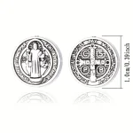 Vintage Alloy St. Benedict Accessories Cross Beads DIY Necklace Bracelet Accessories Bronze Accessories Wholesale - Image 5
