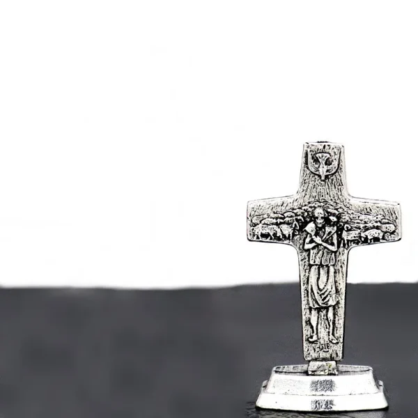 Mecrt Home Decorations Collection Vintage Gold/Silver Metal Cross Table Ornaments for Souvenirs Business Birthday Craft 