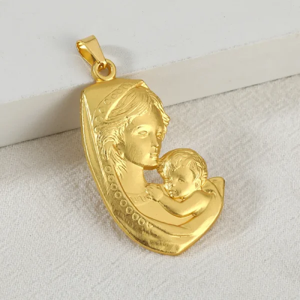 Factory Direct DIYMetal Jewelry Parts Virgin Mary Pendant Keychain Hanging Accessories Alloy