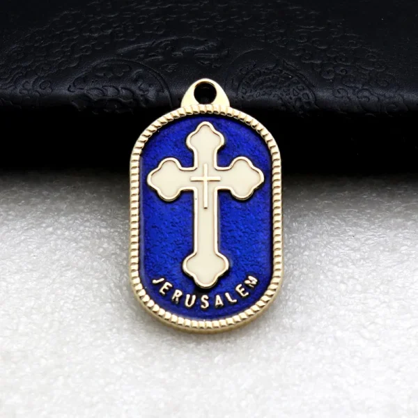 Christian Cross Metal Jewelry Necklace Pendant Keychain Bag Keychain Pendant Wholesale