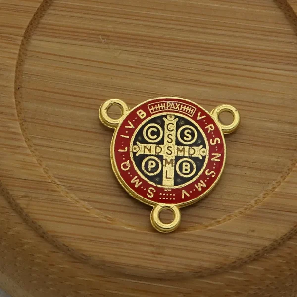 Three-hole Color Reversible Vintage Necklace Rosary Connector Accessories DIY Accessories for Catholic Churches