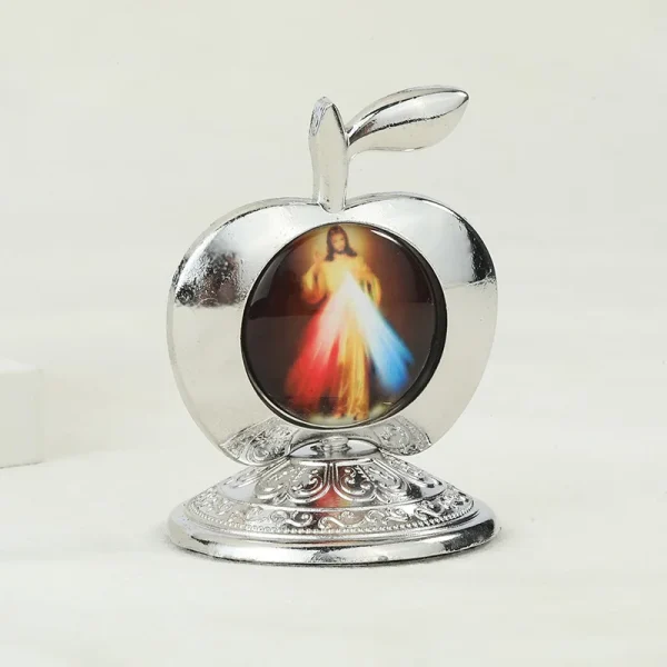 Catholic Theme Retro Religious Mary and Angel Oval Home Decorations Desktop Office Crafts Ornaments