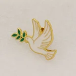 Metal Dove Brooch JHS Catholic Lapel Pin Medal Hat Collar Waist Pin Clothing Alloy - Image 6