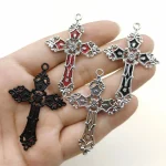 Catholic Religious Crucifix Pendant Cross Alloy Church Christ Crucifix Jesus Religious Jewelry Accessories