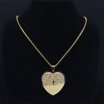 Mecrt Love Cross Pendant New Women's Men Stainless Steel Vintage Rune Necklace - Image 4